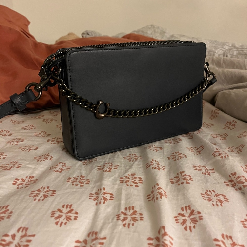 Coach navy blue purse